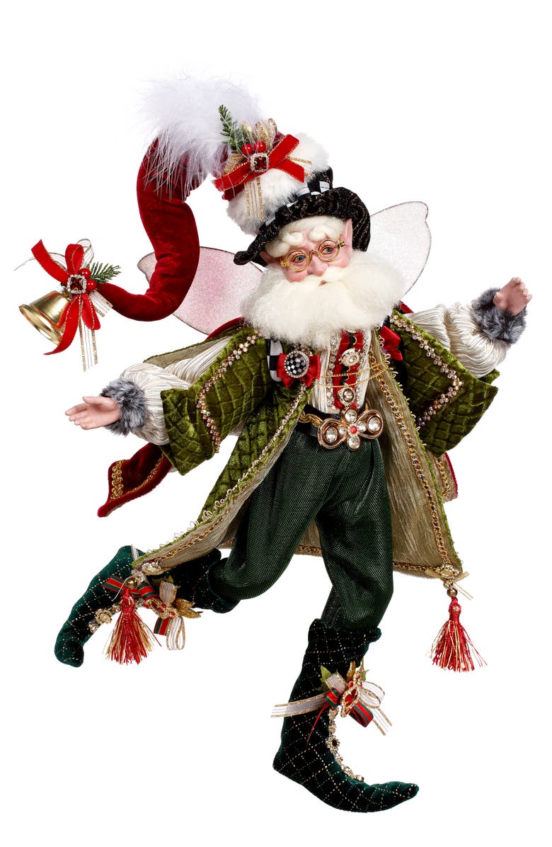 Mark Roberts Bah Humbug Fairy, Medium, Main, color, Dark Forest Green