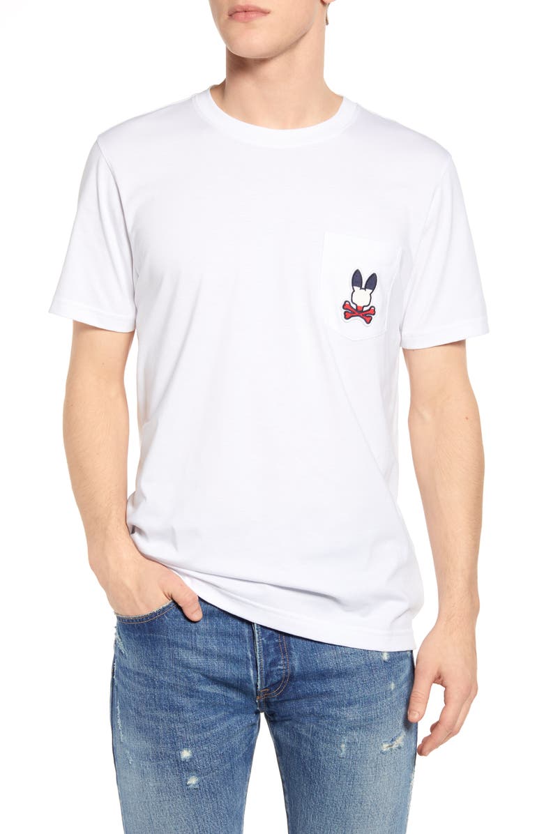 Psycho Bunny Victory Pocket T-Shirt, Main, color,