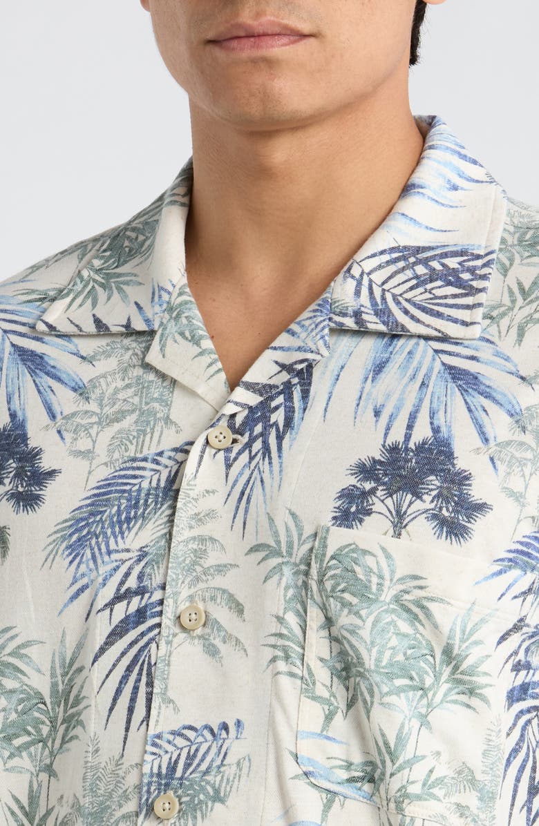 Tommy Bahama Vista Mar Bravo Beach IslandZone<sup>®</sup> Knit Camp Shirt, Alternate, color, Starbright