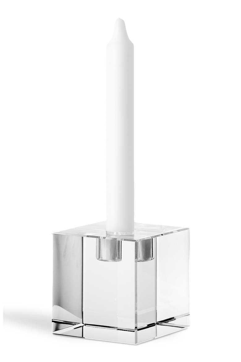 William Candle holder, Alternate, color, White