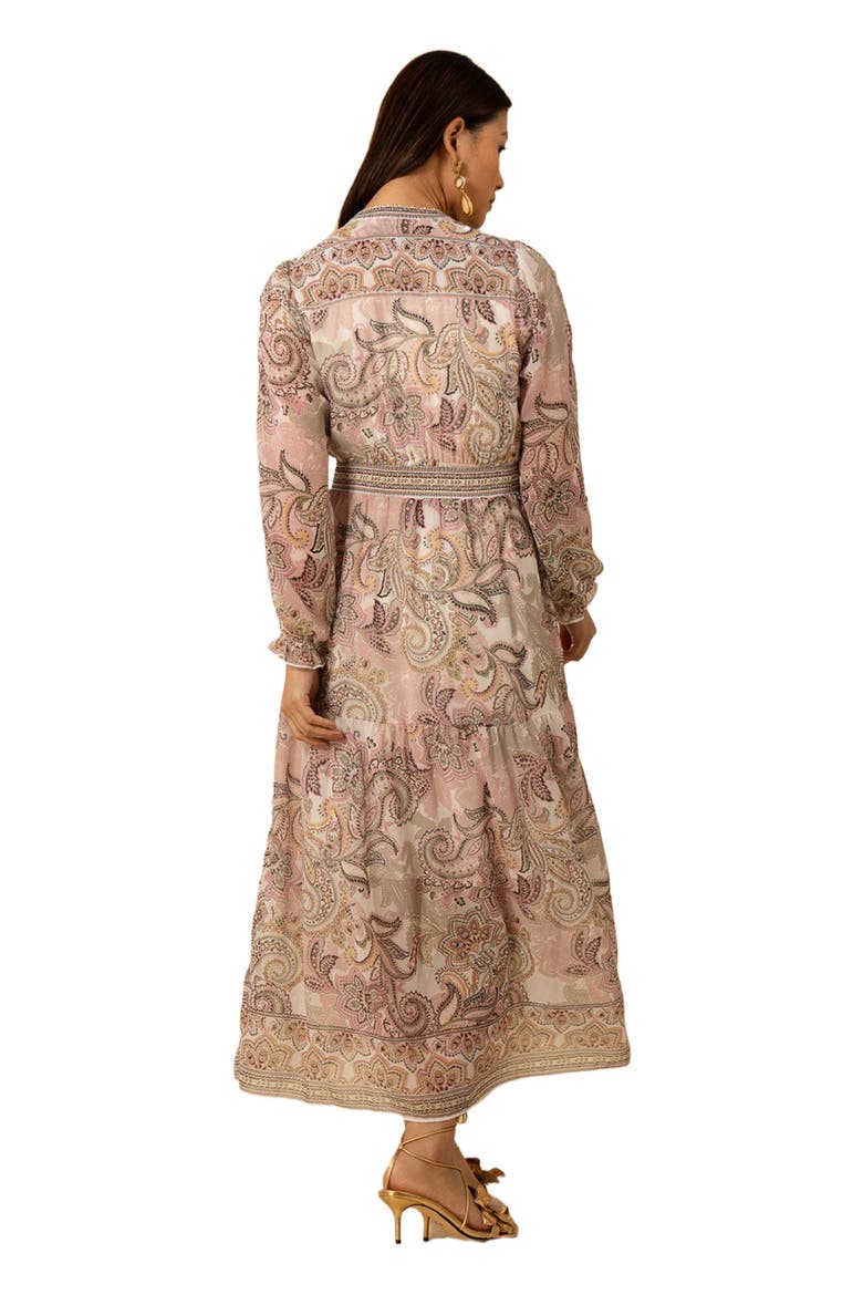 Shelby Chiffon Long Dress, Alternate, color, Ivory