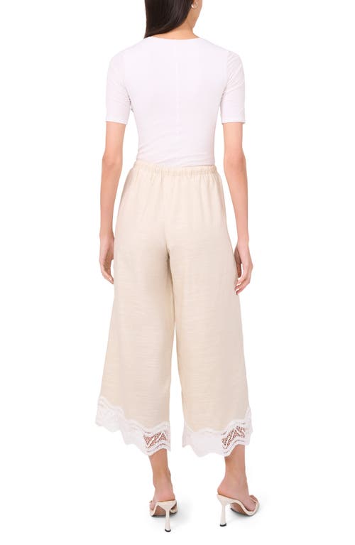 Parker The Daniela Wide Leg Crop Pants In Beige