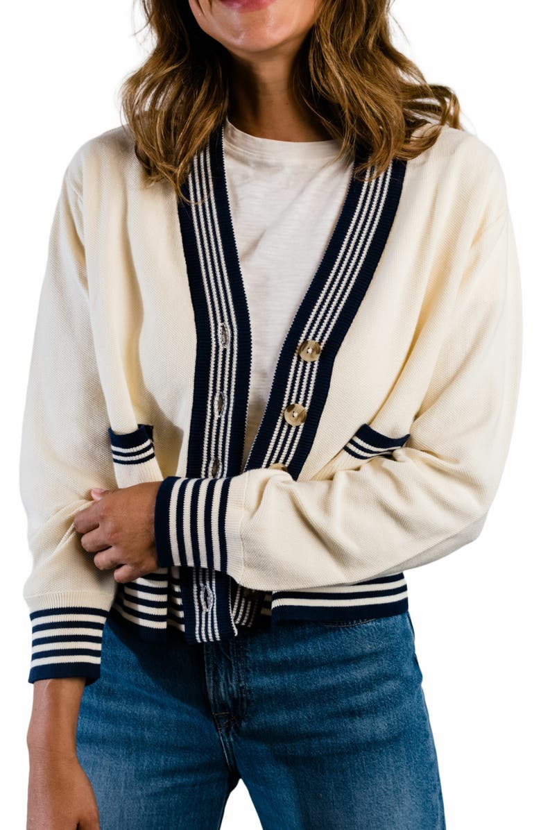 ABLE Madilyn Varsity Cardigan, Alternate, color,