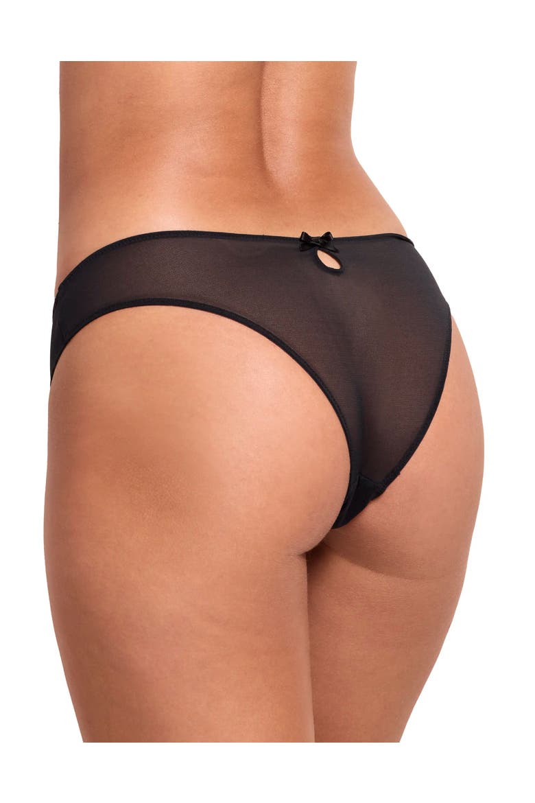 Esmay Cheeky Panties, Alternate, color, Jet Black
