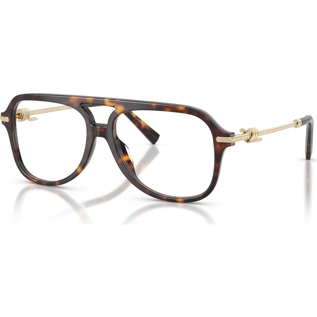 Tiffany & Co . 54mm Pilot Optical Glasses In Brown