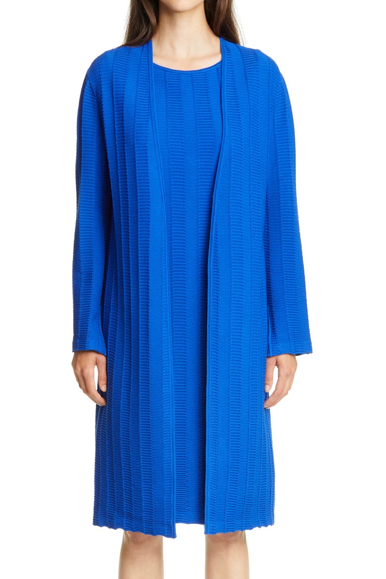 Architectural Ottoman Knit Jacket (Nordstrom Exclusive), Main, color, VIVID BLUE