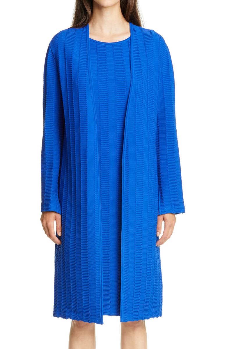 St. John Collection Architectural Ottoman Knit Jacket, Main, color,