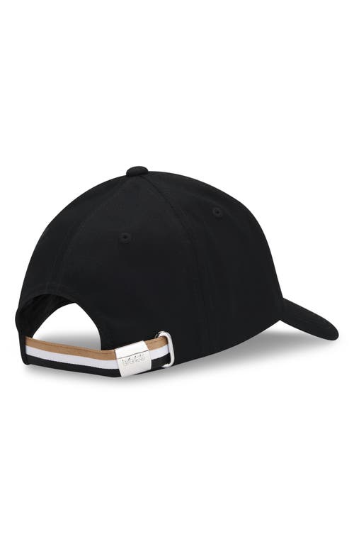 Hugo Boss Boss Zed Cotton Twill Baseball Cap In Black