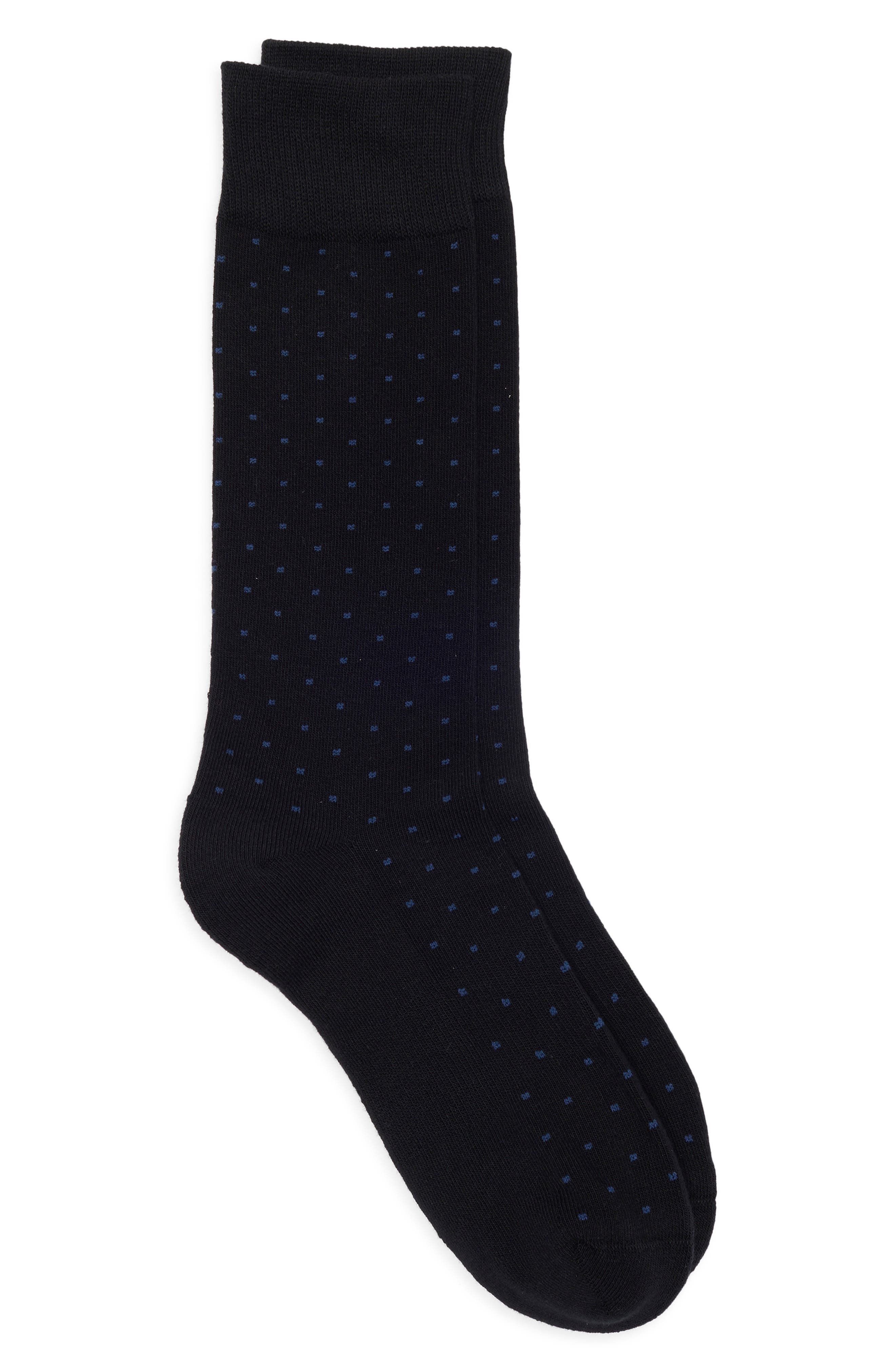 BLACK- BLUE DOT
