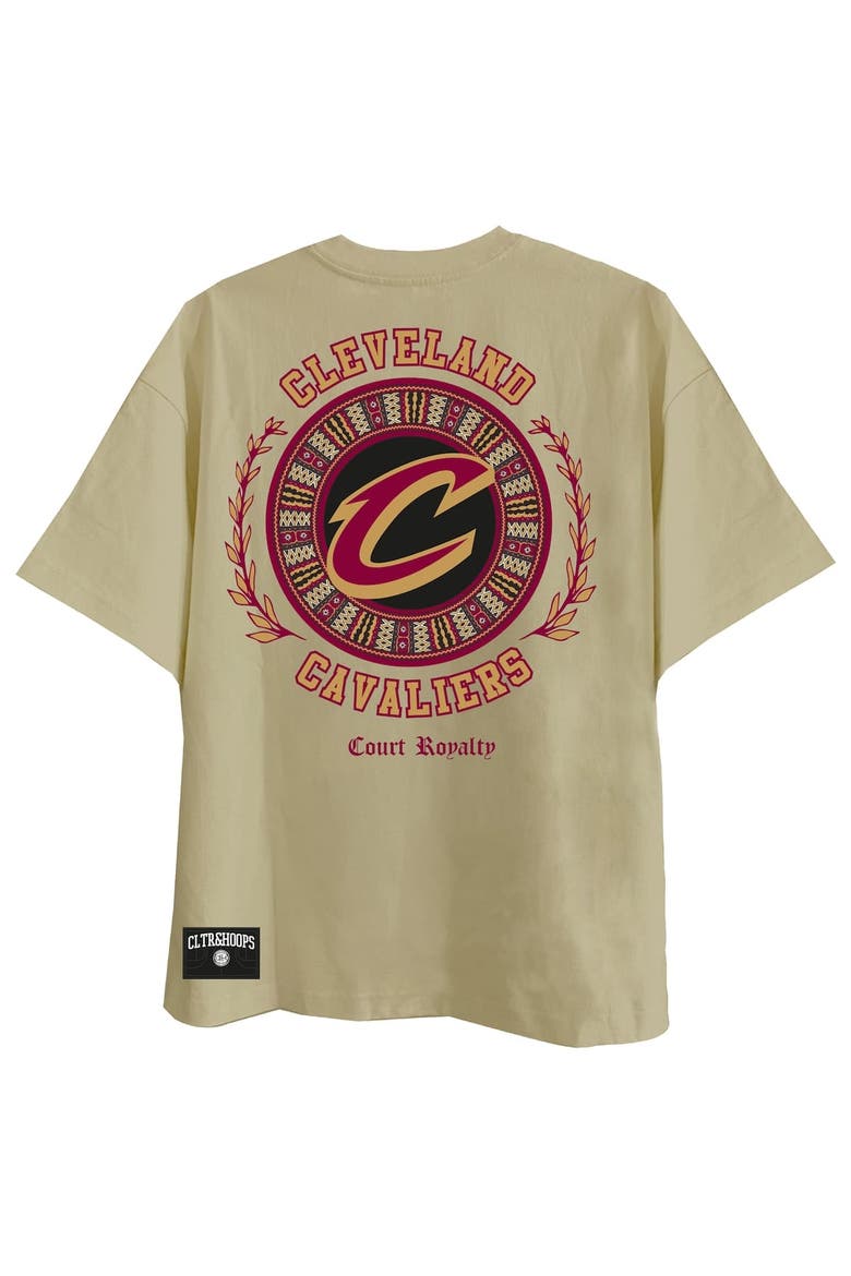 Men's Two Hype Khaki Cleveland Cavaliers Worldwide Collection Premium T-Shirt, Alternate, color, Khaki