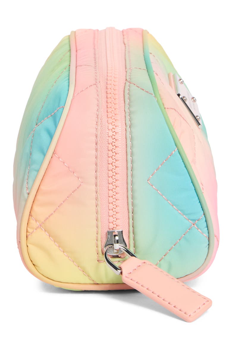 Quilted Cosmetic Case, Alternate, color, DESERT SUN MULTI