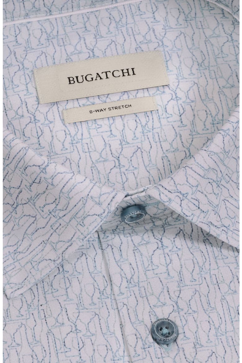 Miles OoohCotton® Print Short Sleeve Button-Up Shirt, Alternate, color, TEAL