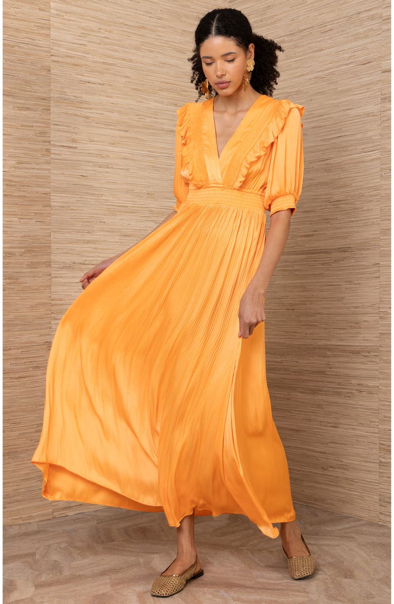 Hale Bob Lovisa Charmeuse Dress, Alternate, color,