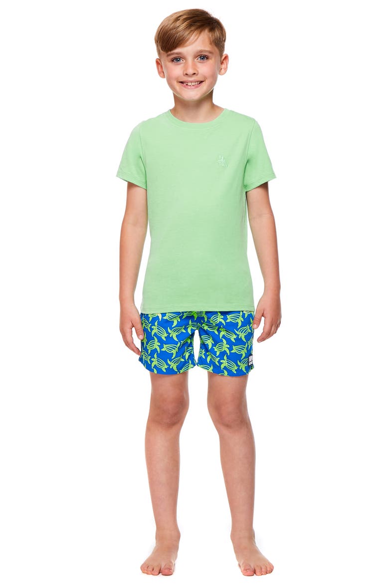 Kids' Solid Cotton T-Shirt, Alternate, color, PISTACHIO