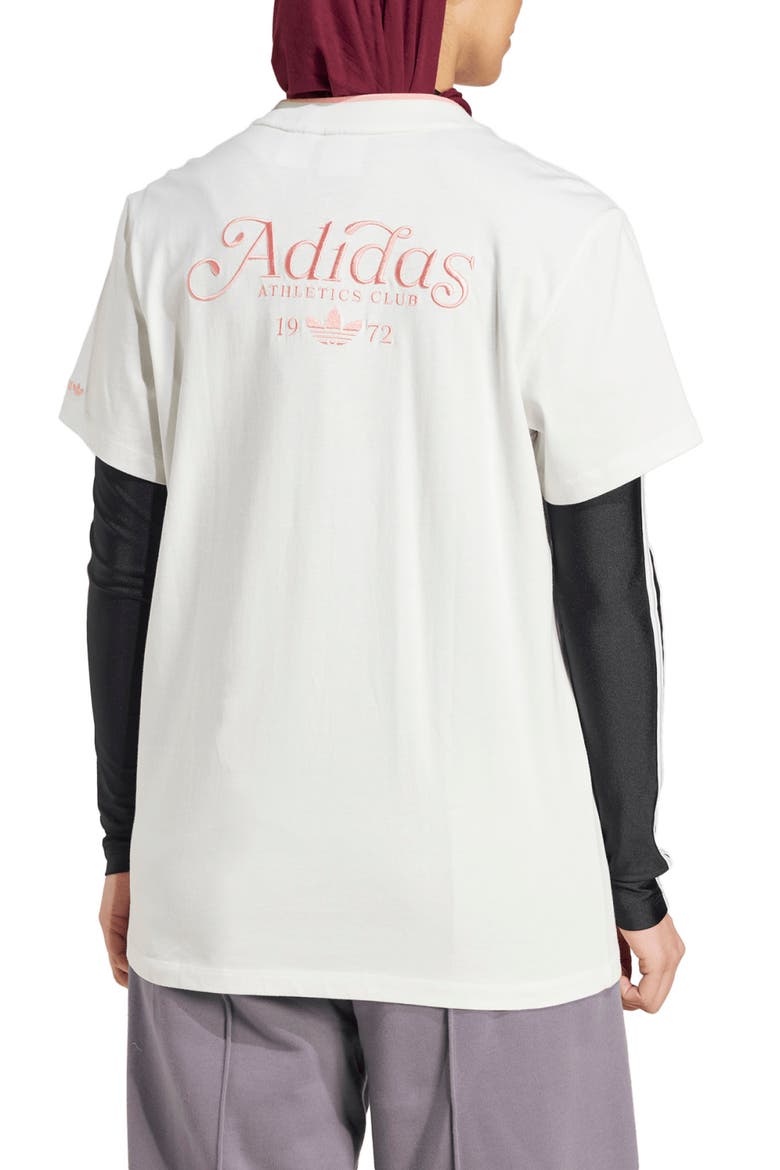 Lifestyle Embroidered Cotton Graphic T-Shirt, Alternate, color, CLOUD WHITE