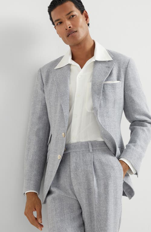 BRUNELLO CUCINELLI BRUNELLO CUCINELLI DIAGONAL TWILL UNCONSTRUCTED BLAZER