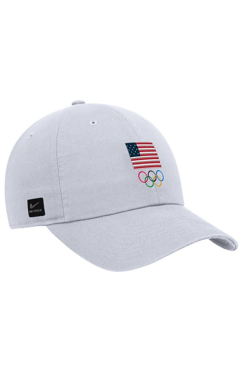 Nike Men's Nike White Team USA Club Adjustable Hat, Alternate, color, 