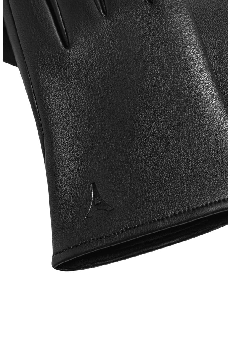 Azel Leather Short Gloves, Alternate, color, Black