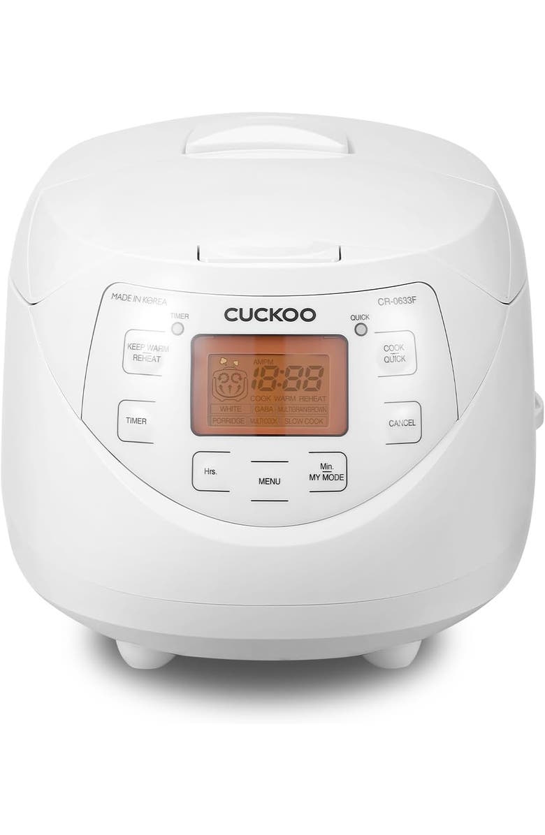 Cuckoo CR-0633F 6-Cup (Uncooked) Micom Rice Cooker, Main, color, White