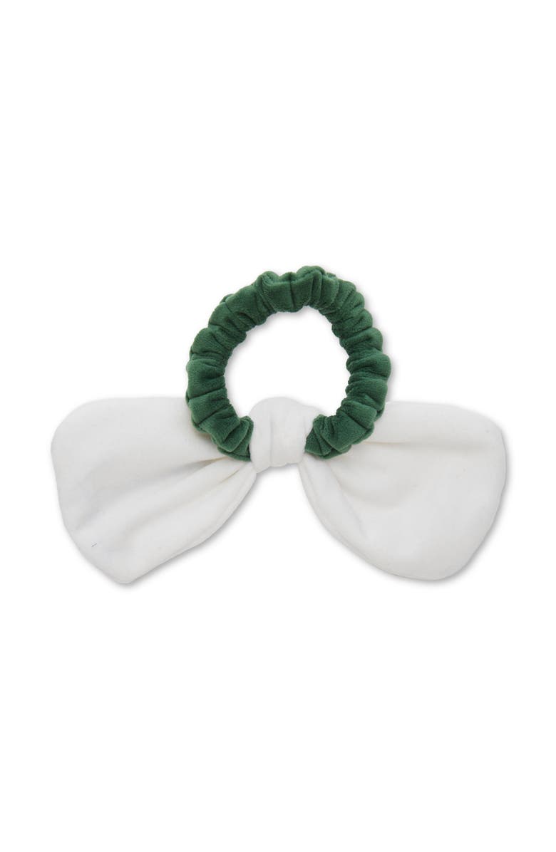 Lele Sadoughi Seattle Seahawks Bow Scrunchie, Alternate, color, Ivory Green Multi 999