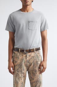 PHIPPS Stud Pocket Cotton T-Shirt