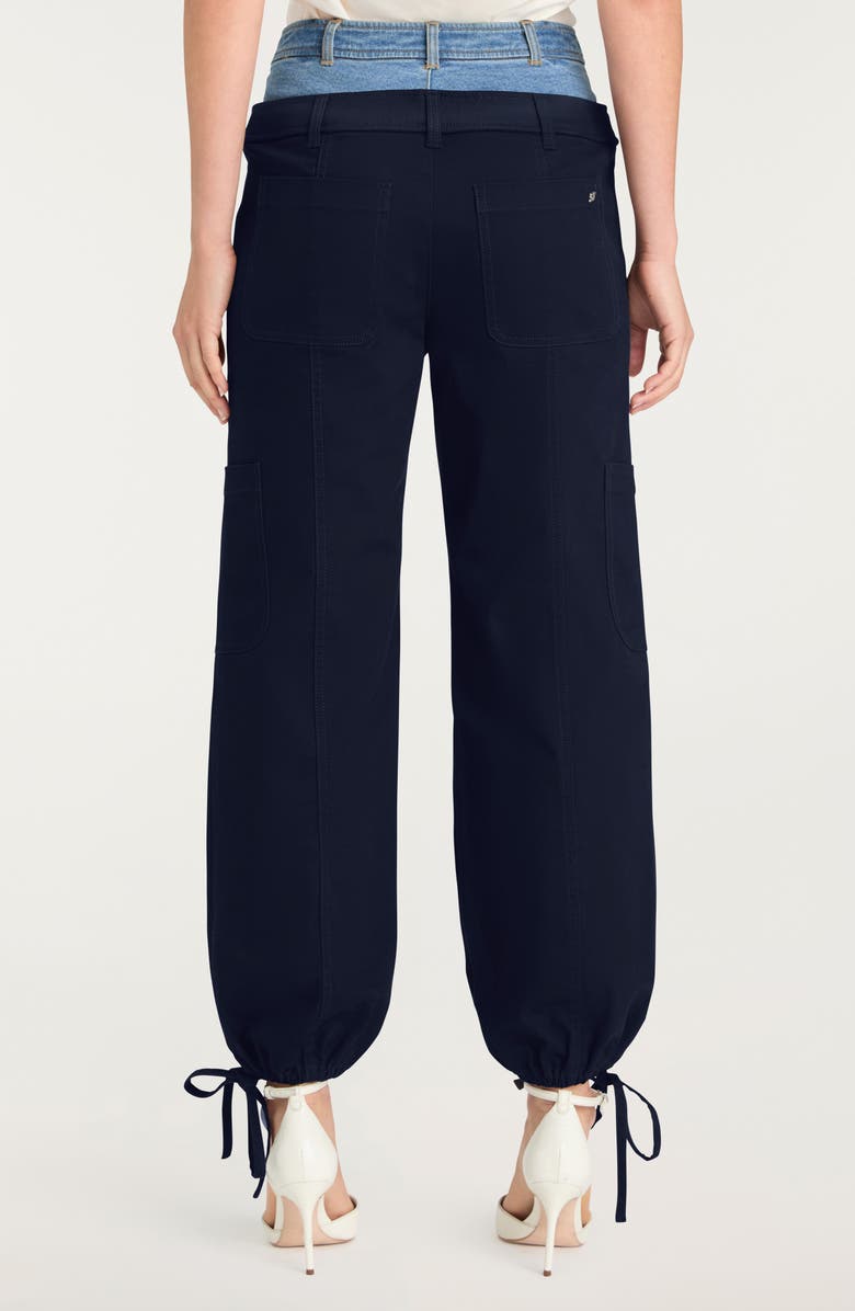 Cinq à Sept Grayson Layered Waist Pants, Alternate, color, Navy/ Blue Haze