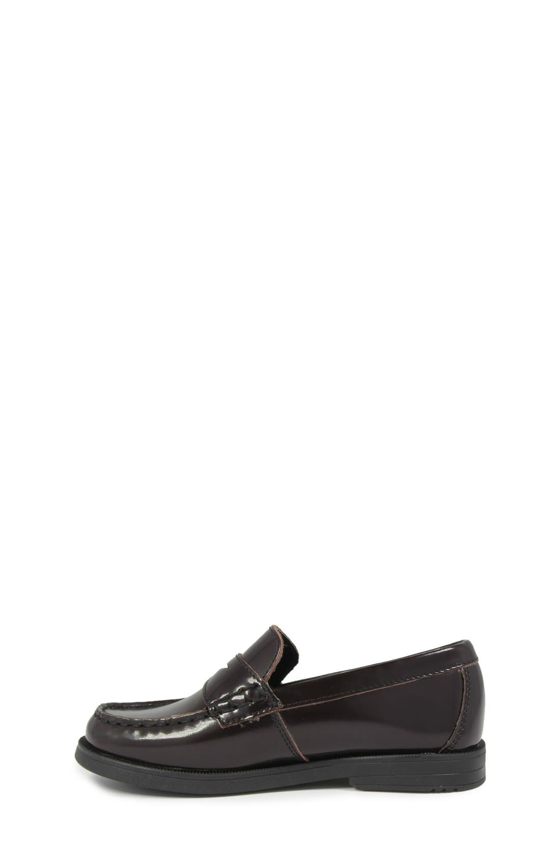 'Croquet' Penny Loafer, Alternate, color, BURGUNDY
