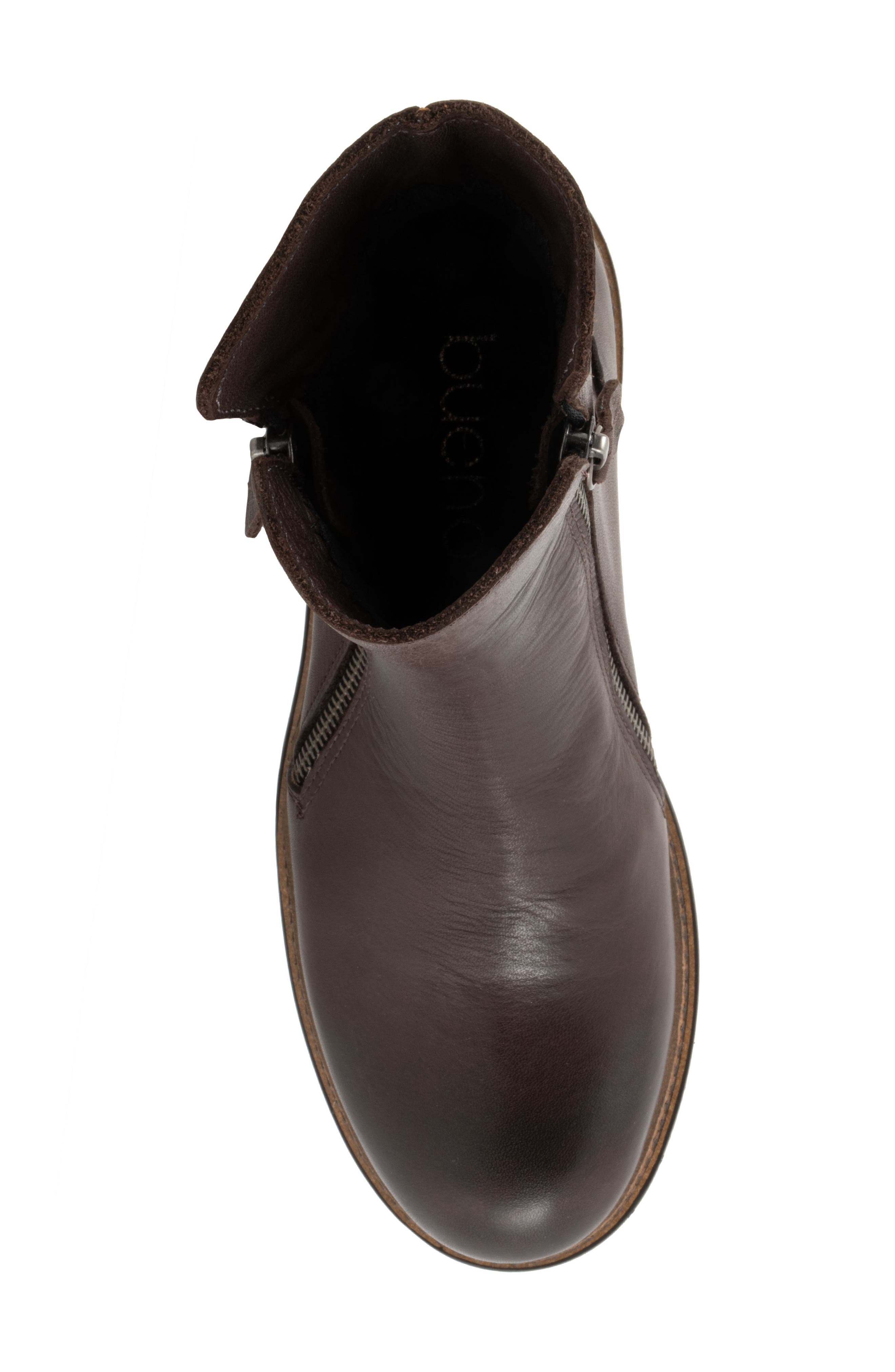 Ariana Zip-Up Boot, Alternate, color, TEAK