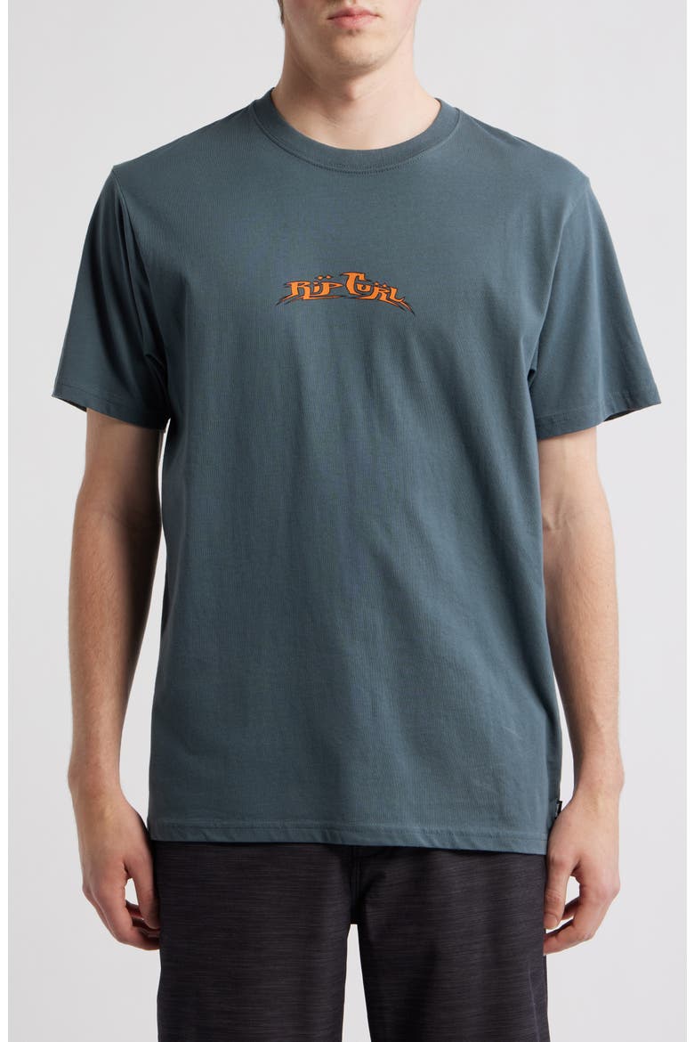 Hazed & Tubed Cotton Graphic T-Shirt, Main, color, PINE NIGHT