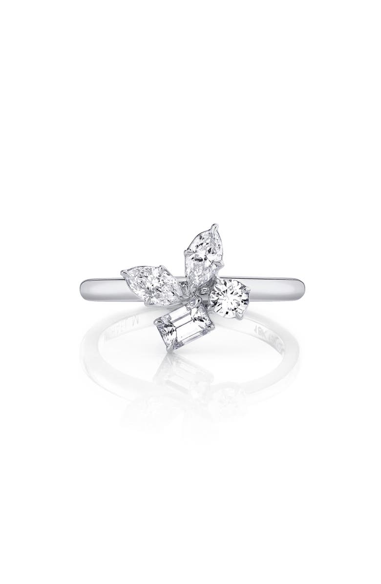 Michael M Montage Cluster Ring, Main, color, White Gold