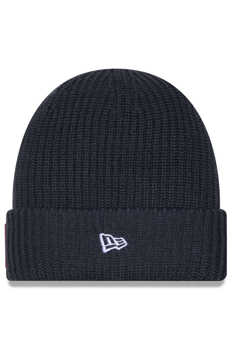 New Era Men's New Era Charcoal Washington Commanders 2025 Sideline Cold Weather Cuffed Knit Hat, Alternate, color, Charcoal