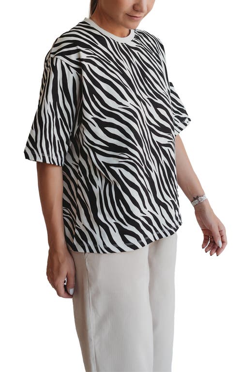 Turtledove London Organic Cotton Elsie Oversized T-shirt In Multi