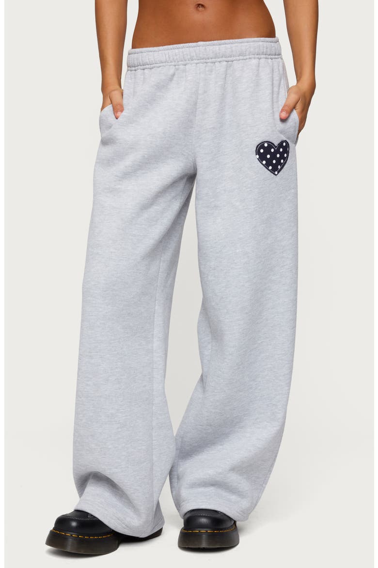 I Heart London Sweatpants, Main, color, GRAY-MELANGE