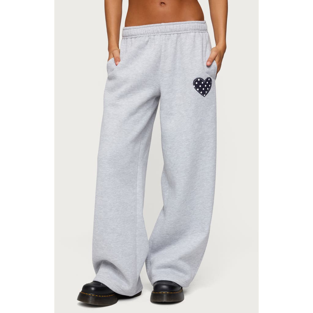 Edikted I Heart London Sweatpants In Gray