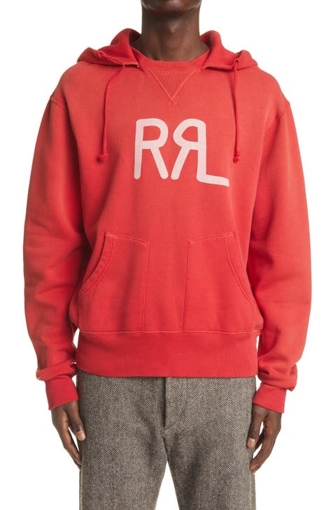 White and red designer hoodie sale