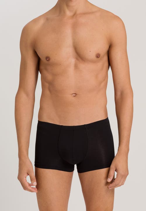 Hanro Cotton Sensation Cotton Boxer Brief In Black