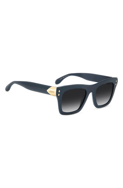 Isabel Marant 51mm Rectangular Sunglasses In Blue/dark Grey Sf