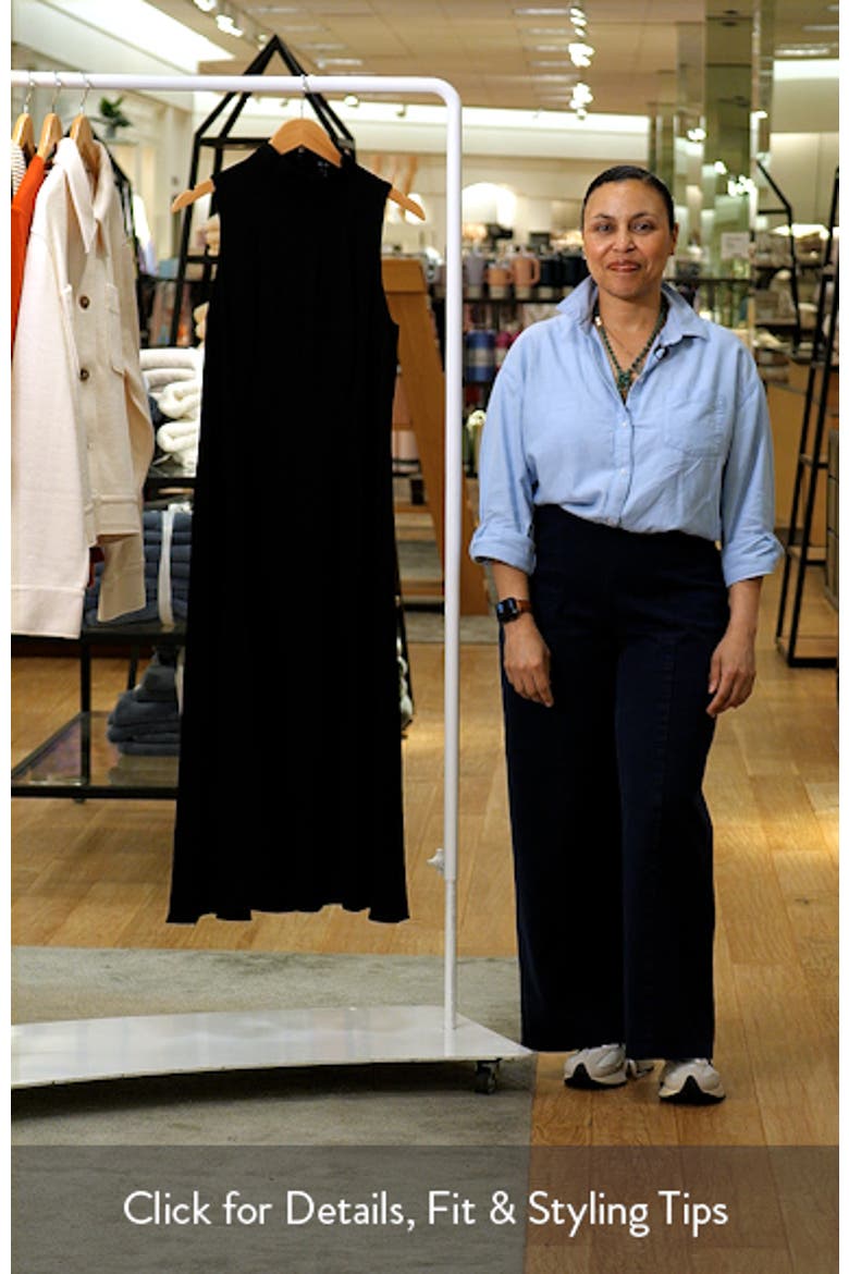 Mock Neck Sleeveless Midi Dress video