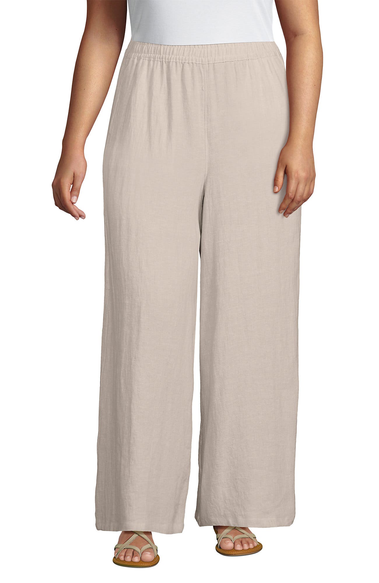 Linen High Rise Palazzo Pants - image 5