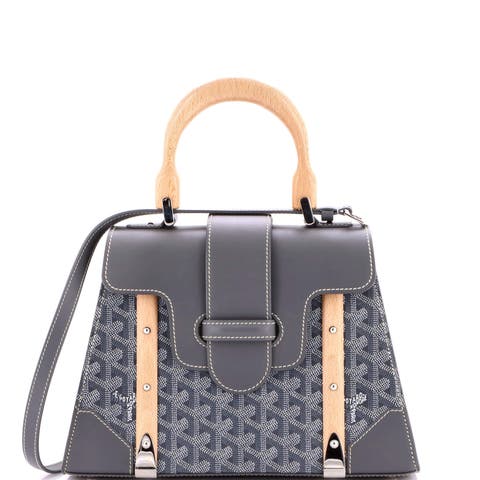 Saigon Top Handle Bag Coated Canvas with Leather PM