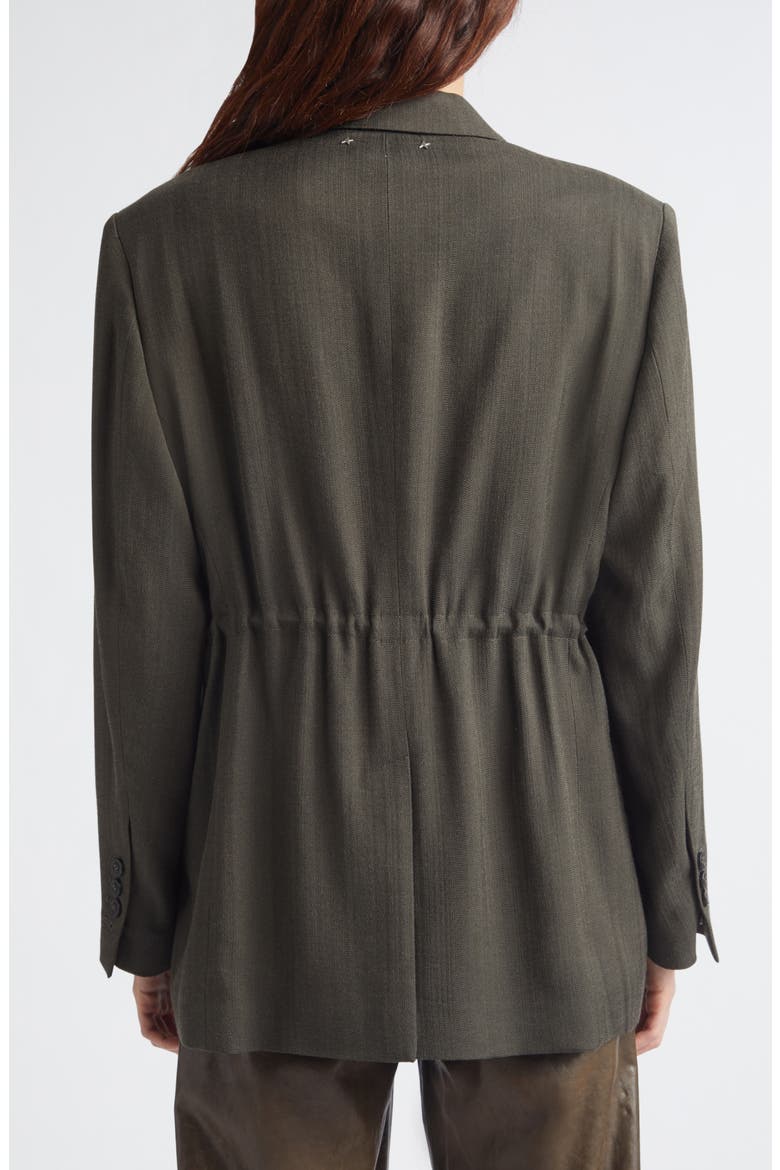 Journey Double Breasted Pinstripe Blazer, Alternate, color, DEEP TUNDRA