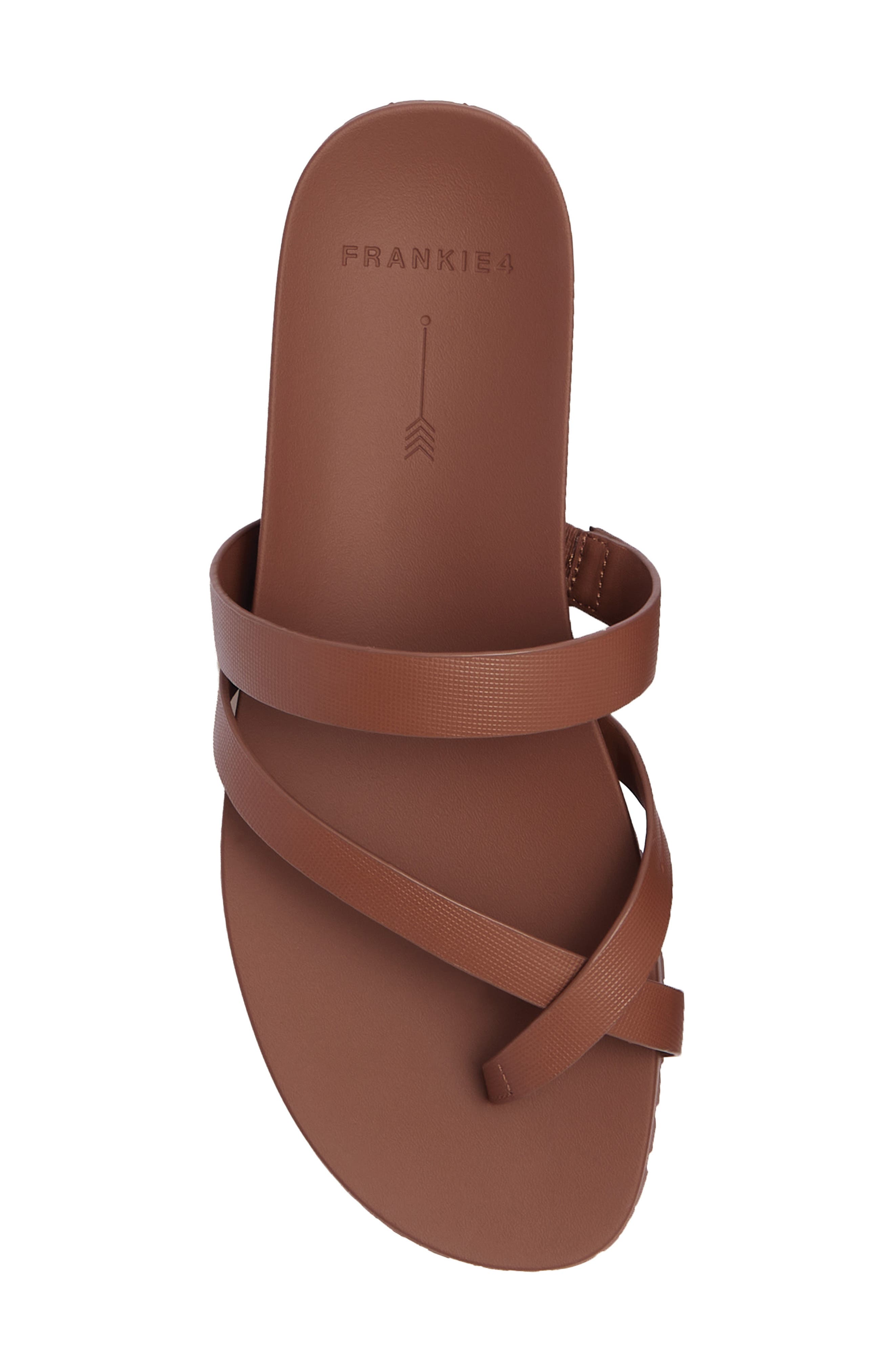 FRANKIE4 Isla Waterproof Toe Loop Sandal, Alternate, color, Rich Tan