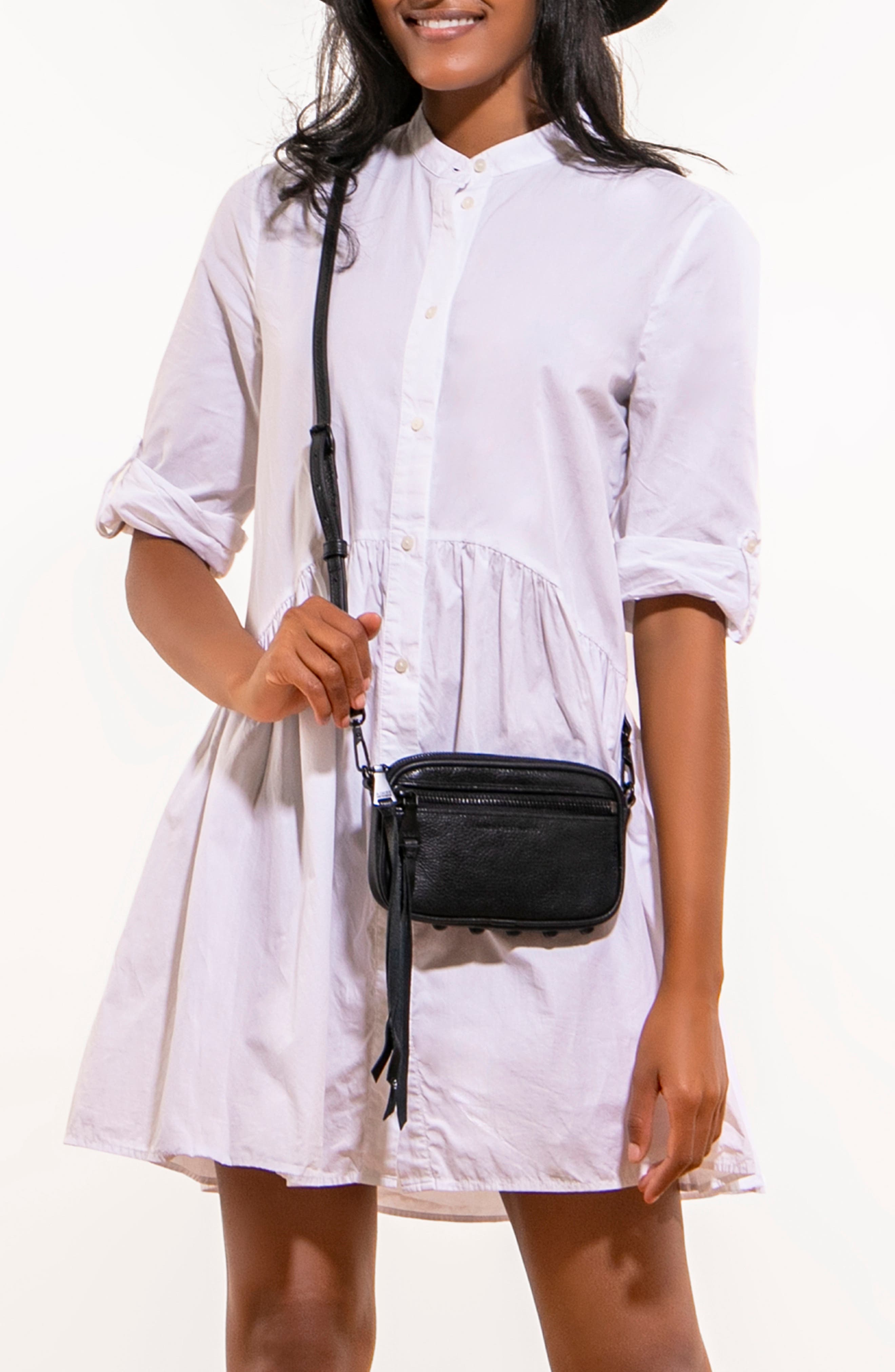 Aimee Kestenberg Let's Ride Mini Leather Crossbody Bag, Alternate, color, 