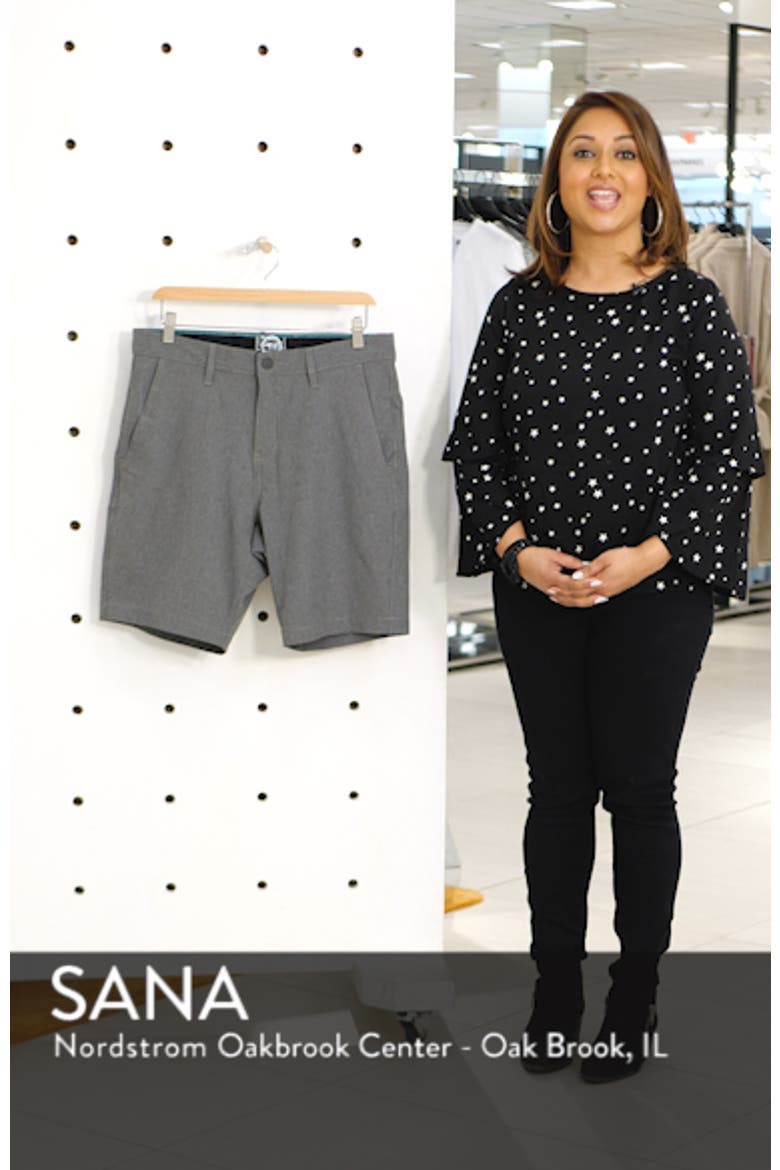 Heathered Stretch Hybrid Shorts video