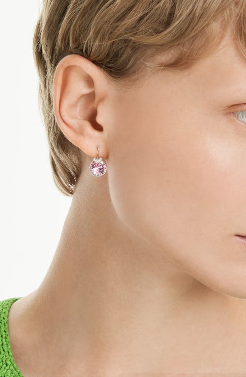 Swarovski Bella V Gold-tone Plated Drop Earrings In Purple