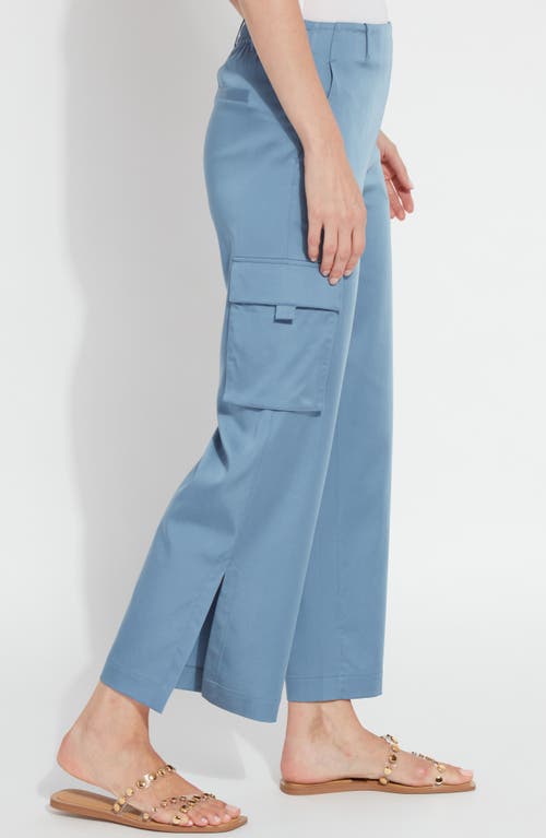 LYSSÉ LYSSÉ CALYPSO STRETCH SATIN ANKLE CARGO PANTS