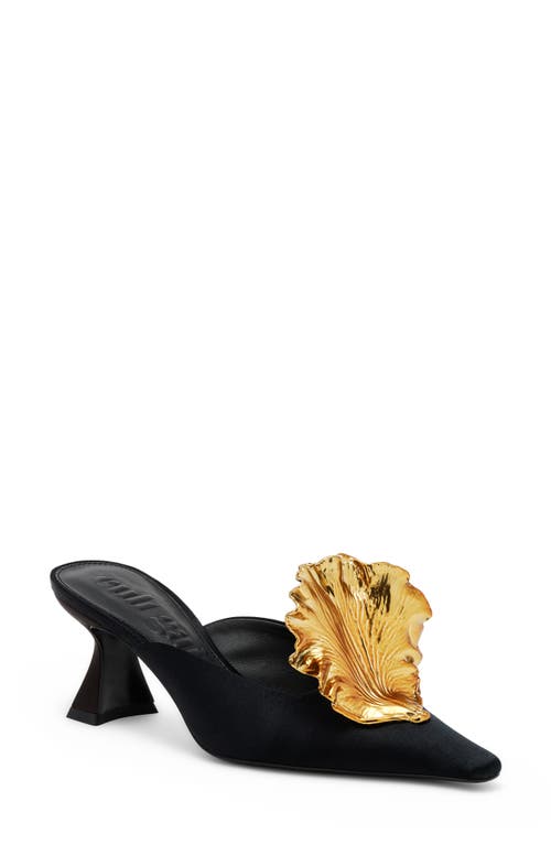 Cult Gaia Irina Shell Embellished Mule in Black at Nordstrom, Size 36.5