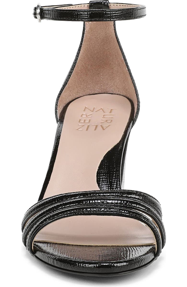 Naturalizer Heidi Sandal, Alternate, color, Black Textured Faux Leather