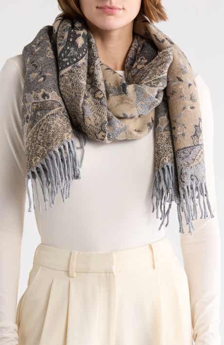 Vince Camuto Ornate Paisley Jacquard Scarf
