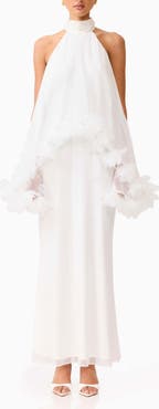 Elliatt Poppy Tiered Sleeveless Gown